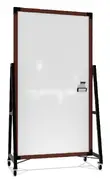 Double Sided Mobile Glass Whiteboard