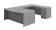 Bow Front U Shaped Desk