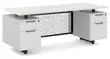Double Pedestal Desk with Modesty Panel