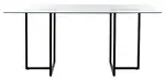 Modern Industrial Glass Table 