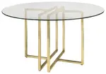 Modern Industrial Glass Table 