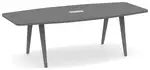 Wooden Leg Boat Shaped Conference Table