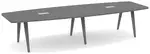 Wooden Leg Boat Shaped Conference Table
