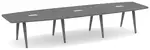 Wooden Leg Boat Shaped Conference Table