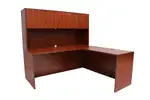 L Shaped Desk with Hutch