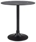 Faux Marble Low Pedestal Table