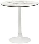 Faux Marble Low Pedestal Table