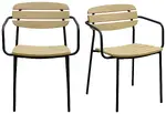 Modern Industrial Armchair - Set of 2