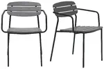 Modern Industrial Armchair - Set of 2