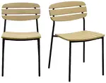 Modern Industrial Patio Chair - Set of 2 