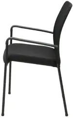 Upholstered Stacking Chair with Mesh Back