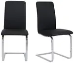 Minimalist Cantilever Side Chair - Set of 2