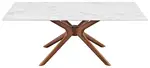 Mid-Century Modern Faux Marble Table 
