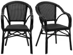 European Outdoor Cafe Chair - Set of 2 