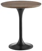 Mid-Century Pedestal Side Table 
