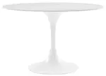 Mid-Century Pedestal Large Round Table 