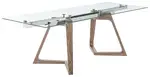 Contemporary Glass Extension Table