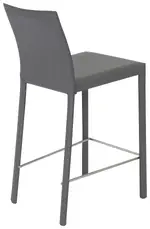 Minimalist Leather Counter Stool - Set of 2 