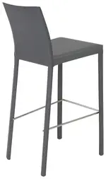 Minimalist Leather Bar Stool - Set of 2