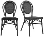 Contemporary Faux-Wood Chair - Set of 2 