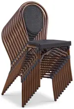 Contemporary Faux-Wood Chair - Set of 2 