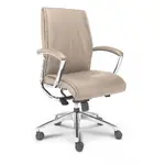 Leather Mid-Back Office Chair