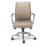 Leather Mid-Back Office Chair