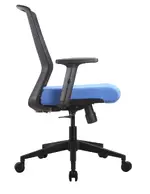 Mesh Back Task Chair with Blue Seat Cover