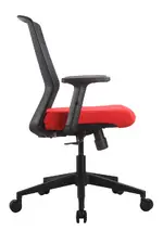 Mesh Back Task Chair with Red Seat Cover