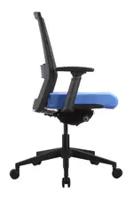 Mesh Back Task Chair with Blue Seat Cover