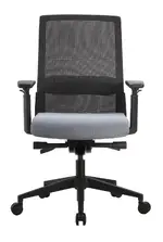 Mesh Back Task Chair with Gray Seat Cover