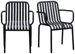 Modern Metal Armchair - Set of 2