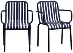 Modern Metal Armchair - Set of 2