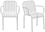 Modern Metal Armchair - Set of 2