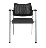 Mesh Back Stacking Chair with Arms