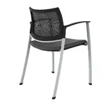 Mesh Back Stacking Chair with Arms