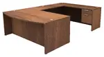 Bow Front U Shaped Desk