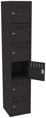 Six Large Box Lockers 