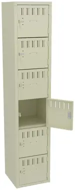 Six Large Box Lockers 