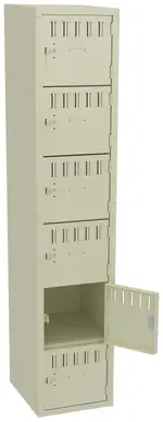 Six Large Box Lockers 