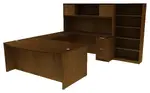 Bow Front Desk with Hutch