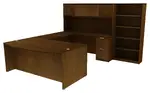 U-Shaped Desk with Hutch