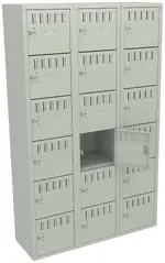 Eighteen Large Box Lockers 