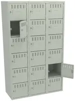 Eighteen Large Box Lockers 