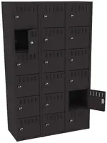 Eighteen Large Box Lockers 