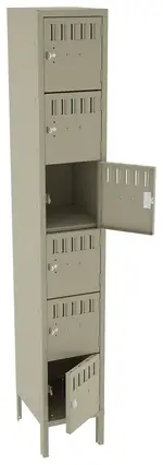 Six Box Lockers with Legs