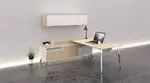 Modern L Shaped Desk with Storage