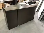 Dark Walnut Modern National Receptionist Desk