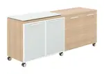 Mobile Credenza Storage Cabinet