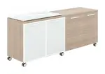 Mobile Credenza Storage Cabinet